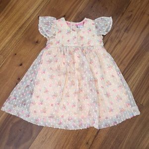 Baby Pink Dress w/ Floral Patterns 💖